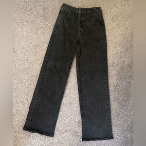 Madewell Curvy Tall wide leg Jeans size 27T